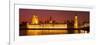 Panoramic View of Houses of Parliament at Sunset, Westminster, London, England-Jon Arnold-Framed Photographic Print