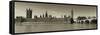 Panoramic View of Houses of Parliament, Westminster, London, England-Jon Arnold-Framed Stretched Canvas