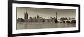 Panoramic View of Houses of Parliament, Westminster, London, England-Jon Arnold-Framed Photographic Print