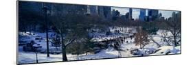 Panoramic View of Ice Skating Wollman Rink in Central Park-null-Mounted Photographic Print