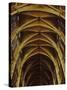 Panoramic View of Interior of Chartres Cathedral Looking up Nave Toward Main Altar-Gjon Mili-Stretched Canvas