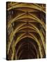 Panoramic View of Interior of Chartres Cathedral Looking up Nave Toward Main Altar-Gjon Mili-Stretched Canvas