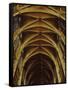 Panoramic View of Interior of Chartres Cathedral Looking up Nave Toward Main Altar-Gjon Mili-Framed Stretched Canvas