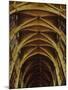 Panoramic View of Interior of Chartres Cathedral Looking up Nave Toward Main Altar-Gjon Mili-Mounted Photographic Print