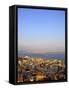 Panoramic View of Istanbul from Galata Tower, Istanbul, Turkey, Europe, Eurasia-Simon Montgomery-Framed Stretched Canvas