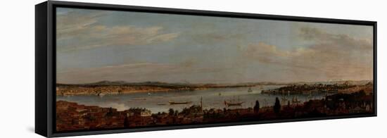 Panoramic View of Istanbul, Second Half of the 18th C-Antoine de Favray-Framed Stretched Canvas