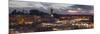 Panoramic View of (Jemaa) Djemaa El Fna Square and Koutoubia Mosque-Stephen Studd-Mounted Photographic Print