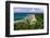 Panoramic view of Kee-e Beach, Kauai, Hawaii-George Oze-Framed Photographic Print