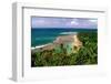 Panoramic view of Kee-e Beach, Kauai, Hawaii-George Oze-Framed Photographic Print