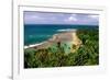 Panoramic view of Kee-e Beach, Kauai, Hawaii-George Oze-Framed Photographic Print