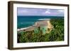 Panoramic view of Kee-e Beach, Kauai, Hawaii-George Oze-Framed Photographic Print