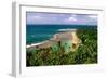 Panoramic view of Kee-e Beach, Kauai, Hawaii-George Oze-Framed Photographic Print