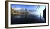 Panoramic View of Lake Mezzola in the Fall, Chiavenna Valley, Valtellina, Lombardy, Italy, Europe-Roberto Moiola-Framed Photographic Print