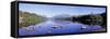 Panoramic View of Lake Padarn, Wales, UK-Mark Taylor-Framed Stretched Canvas
