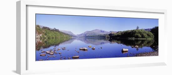Panoramic View of Lake Padarn, Wales, UK-Mark Taylor-Framed Photographic Print