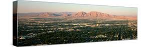 Panoramic View of Las Vegas Nevada Gambling City at Sunset-null-Stretched Canvas
