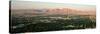 Panoramic View of Las Vegas Nevada Gambling City at Sunset-null-Stretched Canvas