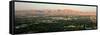 Panoramic View of Las Vegas Nevada Gambling City at Sunset-null-Framed Stretched Canvas