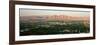 Panoramic View of Las Vegas Nevada Gambling City at Sunset-null-Framed Photographic Print