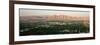 Panoramic View of Las Vegas Nevada Gambling City at Sunset-null-Framed Photographic Print