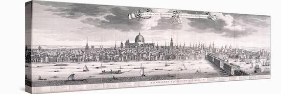 Panoramic View of London, 1710-Benjamin Smith-Stretched Canvas