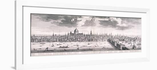 Panoramic View of London, 1710-Benjamin Smith-Framed Giclee Print