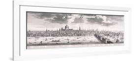 Panoramic View of London, 1710-Benjamin Smith-Framed Giclee Print