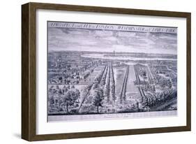 Panoramic View of London, 1720-Johannes Kip-Framed Giclee Print