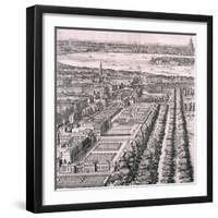 Panoramic View of London, 1720-Johannes Kip-Framed Giclee Print