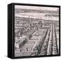 Panoramic View of London, 1720-Johannes Kip-Framed Stretched Canvas