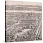 Panoramic View of London, 1720-Johannes Kip-Stretched Canvas