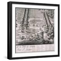 Panoramic View of London, 1720-Johannes Kip-Framed Giclee Print