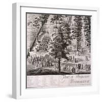 Panoramic View of London, 1720-Johannes Kip-Framed Giclee Print