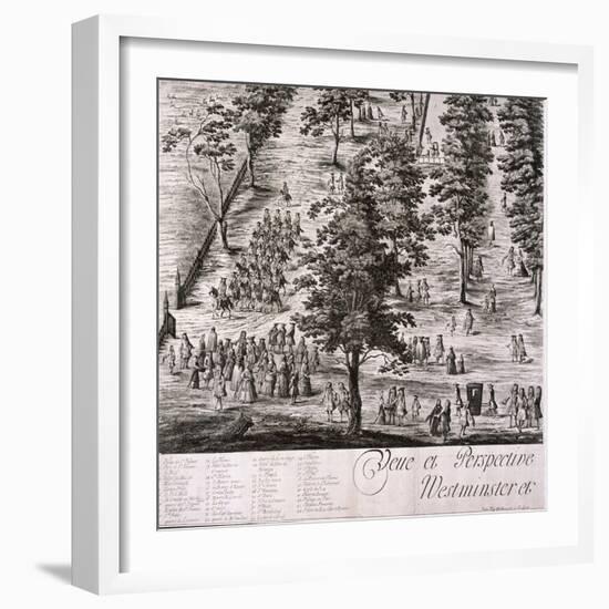 Panoramic View of London, 1720-Johannes Kip-Framed Giclee Print