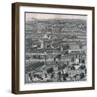 Panoramic View of London, 1720-Johannes Kip-Framed Giclee Print