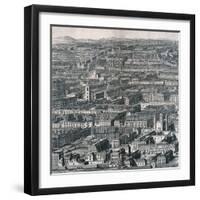 Panoramic View of London, 1720-Johannes Kip-Framed Giclee Print