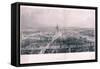 Panoramic View of London, 1846-James Tibbitts Willmore-Framed Stretched Canvas