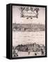 Panoramic View of London, C1670-Wenceslaus Hollar-Framed Stretched Canvas