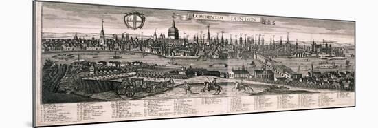 Panoramic View of London, C1730-Marc Abraham Ruprecht-Mounted Giclee Print