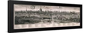 Panoramic View of London, C1730-Marc Abraham Ruprecht-Framed Giclee Print