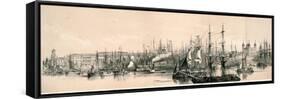 Panoramic View of London, C1851-null-Framed Stretched Canvas