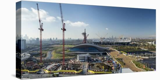 Panoramic View of London from the 12th Floor at Staybridge Suites London-Stratford City-Mark Chivers-Stretched Canvas