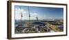 Panoramic View of London from the 12th Floor at Staybridge Suites London-Stratford City-Mark Chivers-Framed Premium Photographic Print