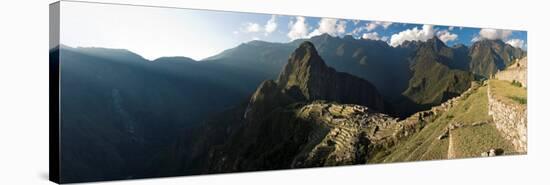 Panoramic View of Machu Picchu, Sacred Valley, Peru-Michele Falzone-Stretched Canvas