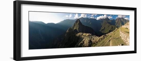 Panoramic View of Machu Picchu, Sacred Valley, Peru-Michele Falzone-Framed Premium Photographic Print