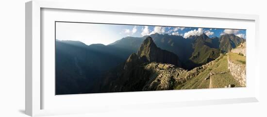 Panoramic View of Machu Picchu, Sacred Valley, Peru-Michele Falzone-Framed Photographic Print