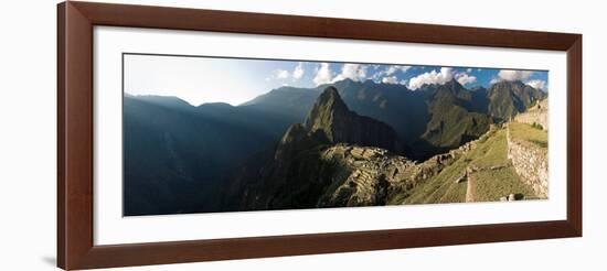 Panoramic View of Machu Picchu, Sacred Valley, Peru-Michele Falzone-Framed Photographic Print