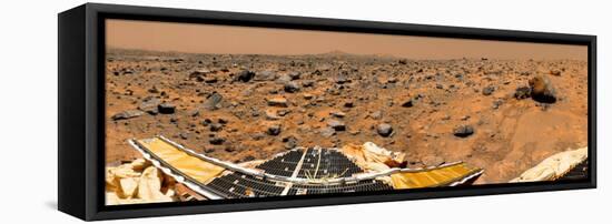 Panoramic View of Mars-Stocktrek Images-Framed Stretched Canvas