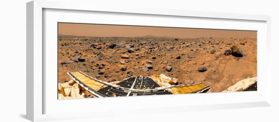 Panoramic View of Mars-Stocktrek Images-Framed Premium Photographic Print