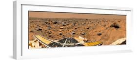 Panoramic View of Mars-Stocktrek Images-Framed Premium Photographic Print